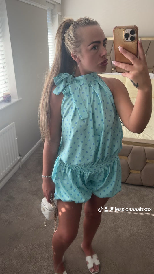 Polkadot tie set