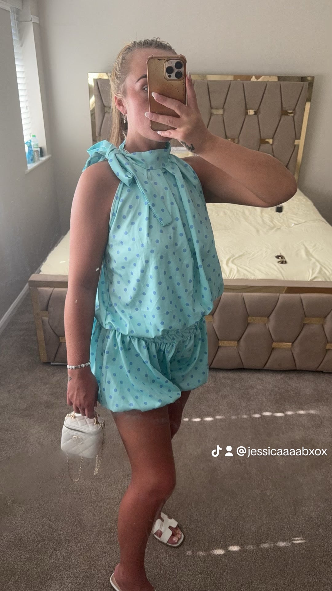 Polkadot tie set