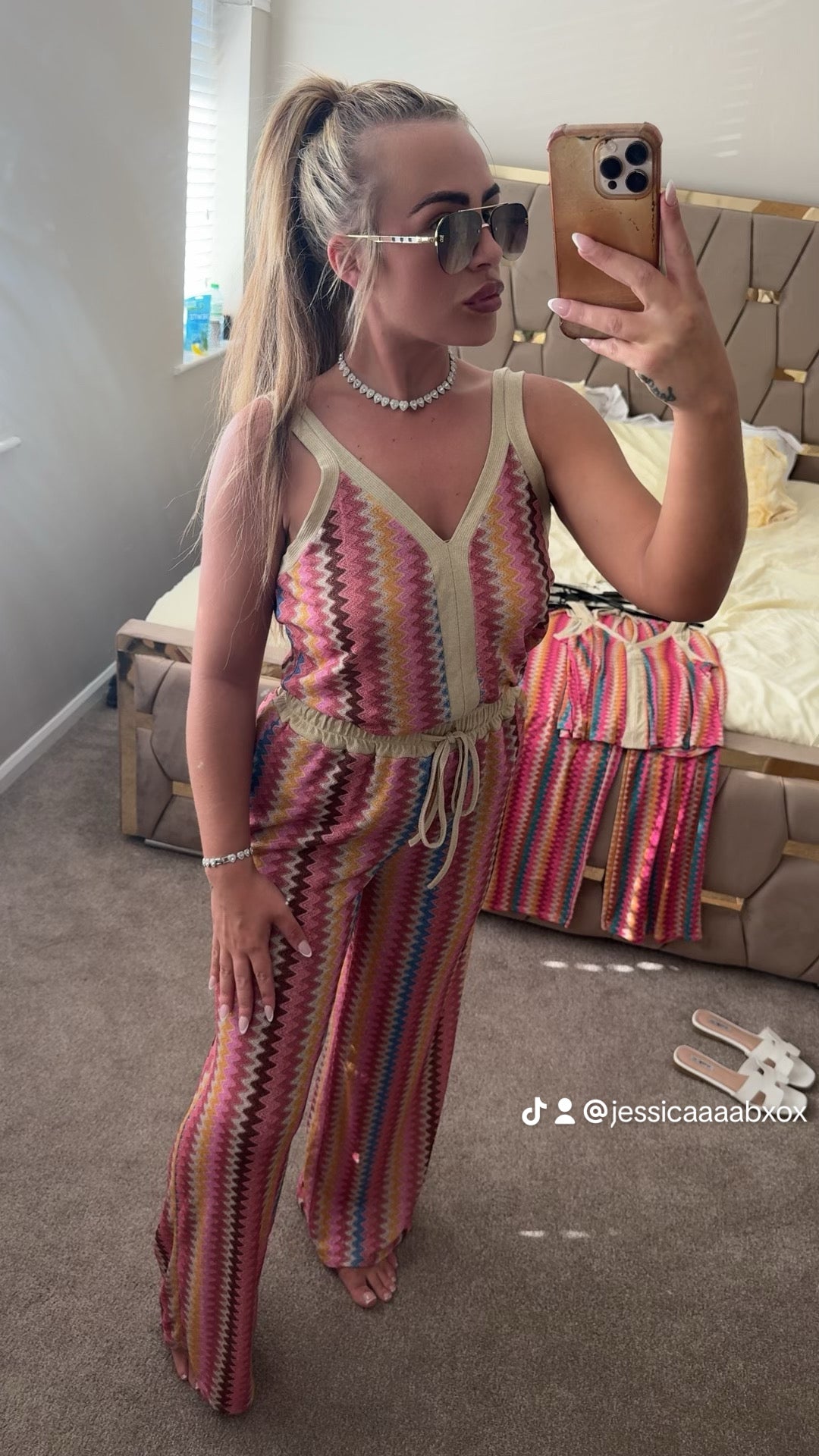 Glitz-cami multi co ord